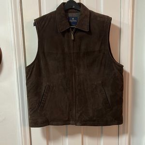 Brooks Brothers Wool Lined Suede Vest